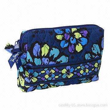 Cosmetic bag, measures 7 x 4 x 1.25 inches